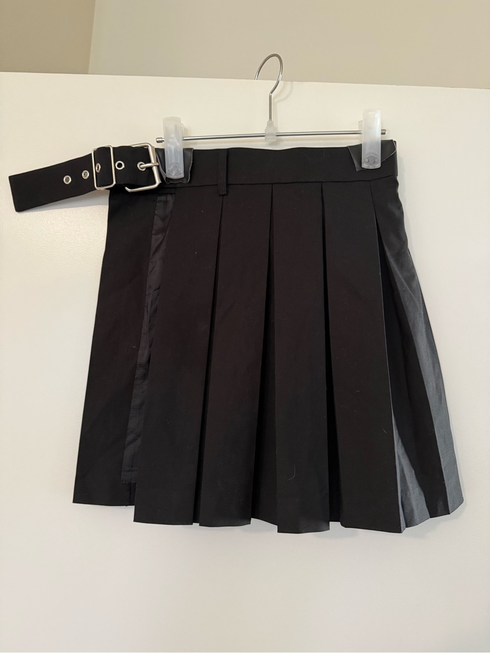 Hyein Seo Pleated Accents Mini Skirt with Belt